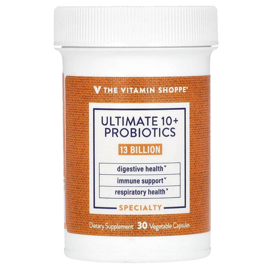The Vitamin Shoppe, Ultimate 10+ Probiotics, 13 Billion CFU, 30 Vegetable Capsules - Image 1