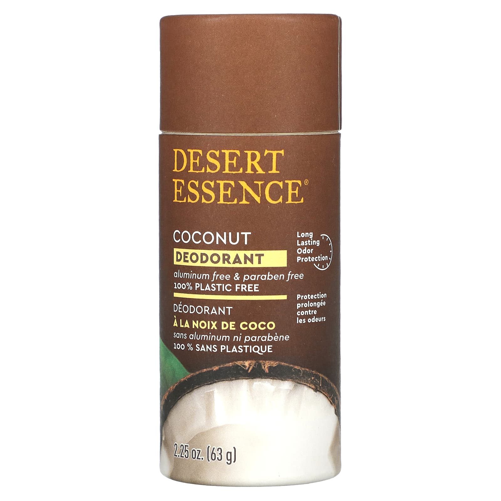 Long Lasting, Natural Deodorant by Desert Essence - Aluminum Free & Vegan - Image 1