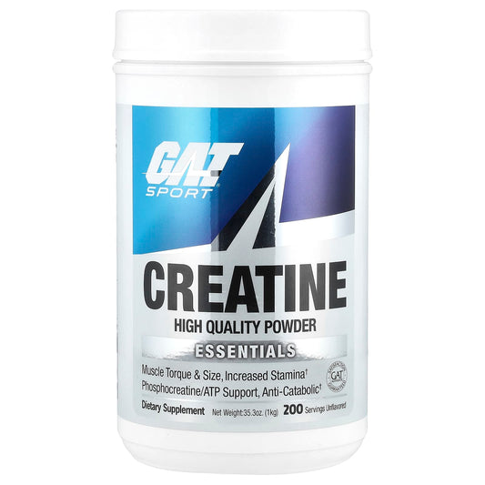 GAT Creatine Monohydrate Powder - Unflavored, 35.3 oz (1 kg) - Image 1