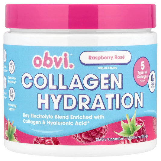 Obvi, Collagen Hydration, Raspberry Rose, 5.4 oz (152.5 g) - Image 1