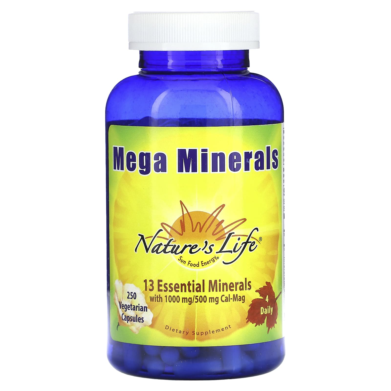 Nature's Life, Mega Minerals, 250 Vegetarian Capsules - Image 1