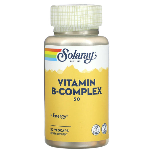 Solaray, Vitamin B-Complex, 50 mg, 50 VegCaps - Image 1
