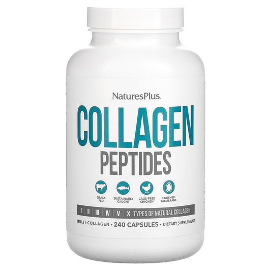NaturesPlus, Collagen Peptides, 240 Capsules - Image 1