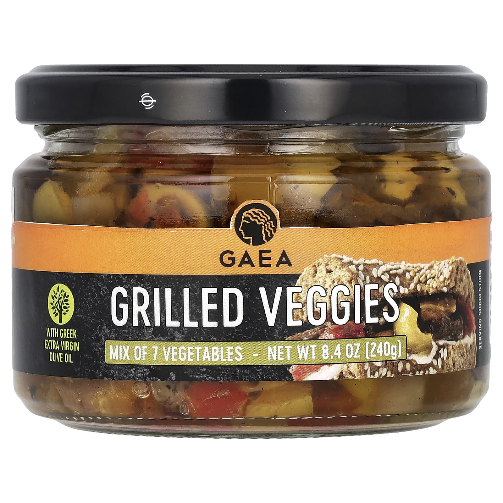 Delicious Greek Grilled Veggies by Gaea, 8.4 oz (240g) - Image 1