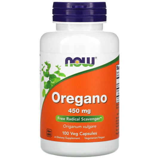 NOW Foods, Oregano, 100 Veg Capsules (450 mg per Capsule)