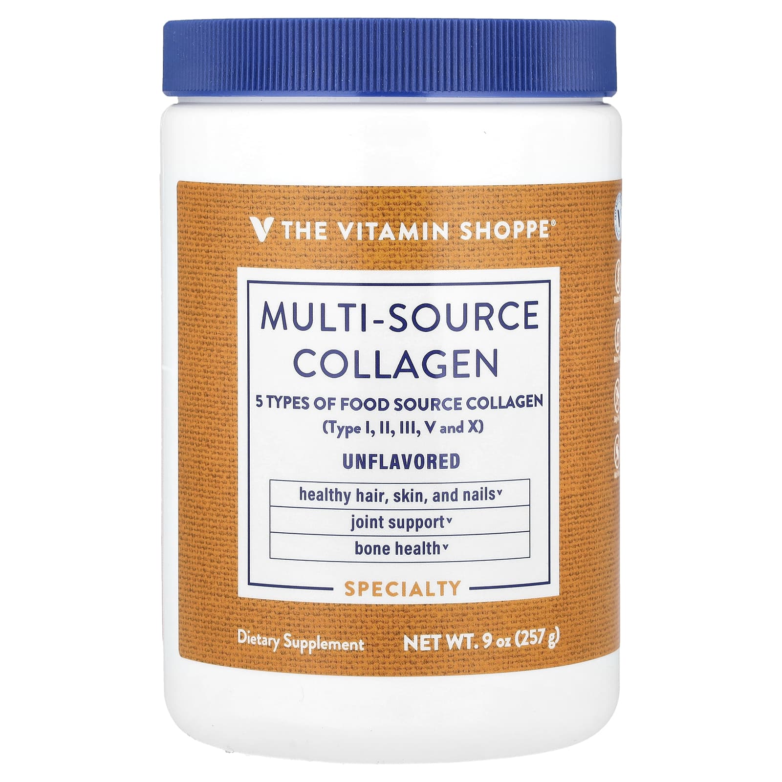 The Vitamin Shoppe, Multi-Source Collagen, Unflavored, 9 oz (257 g) - Image 1