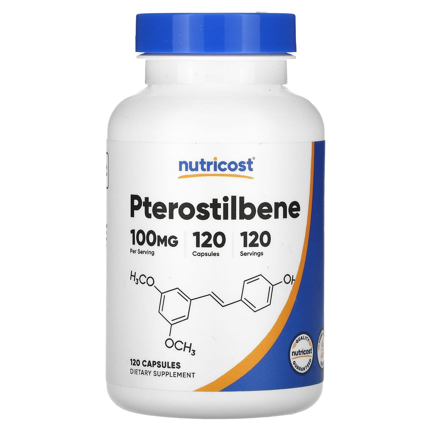 Nutricost, Pterostilbene, 100 mg, 120 Capsules - Image 1