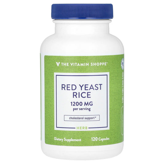 The Vitamin Shoppe, Red Yeast Rice, 120 Capsules (600 mg per Capsule) - Image 1