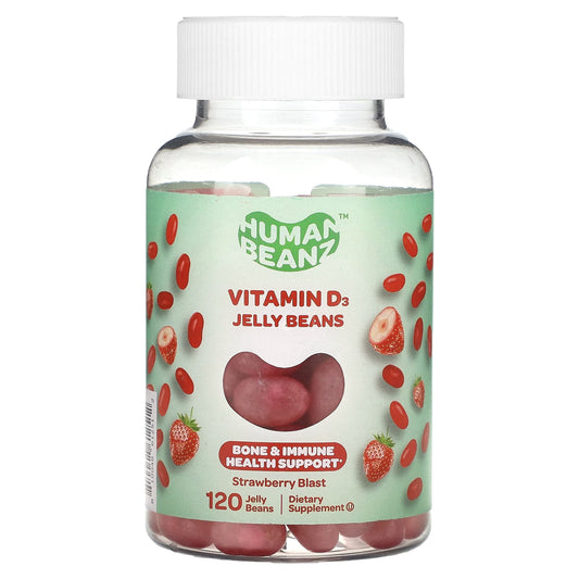 Vitamin D3 Jelly Beans for Adults - Strawberry Blast Flavor - Image 1