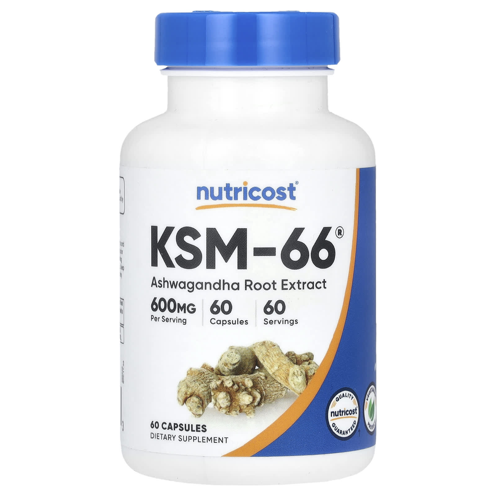 Nutricost, KSM-66, Ashwagandha Root Extract, 600 mg, 60 Capsules - Image 1