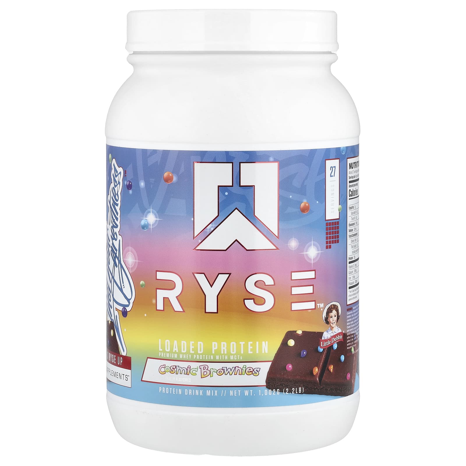 RYSE, Loaded Protein, Little Debbie® Cosmic® Brownies, 2.2 lb (1,002 g) - Image 1