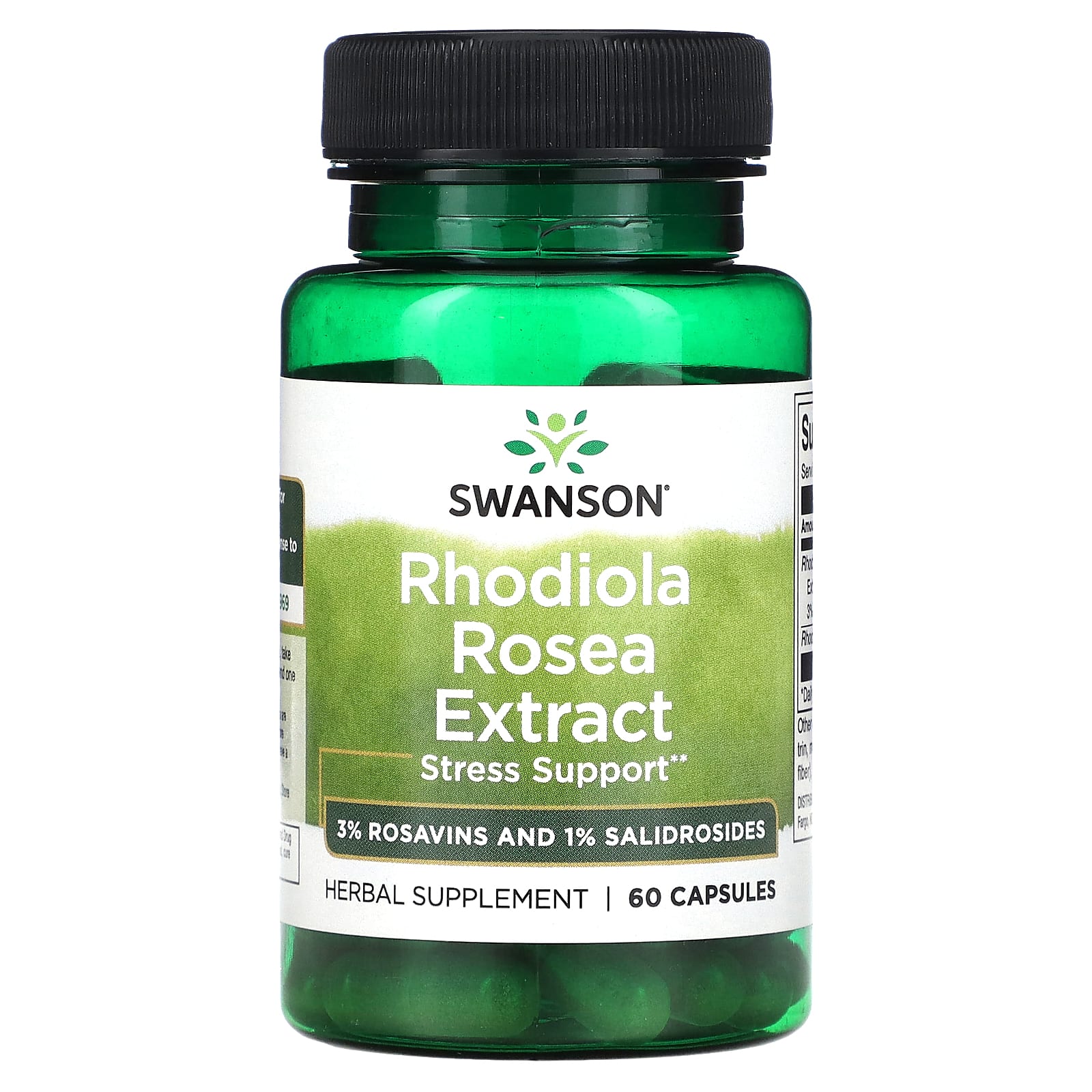 Swanson, Rhodiola Rosea Extract, 60 Capsules - Image 1
