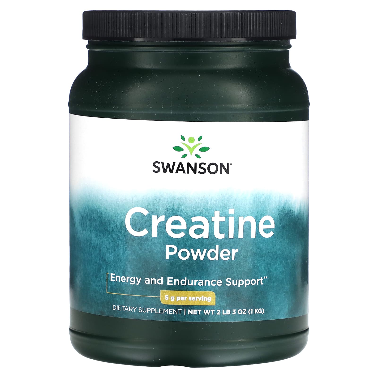 Swanson, Creatine Powder, 2 lb 3 oz (1 kg) - Image 1