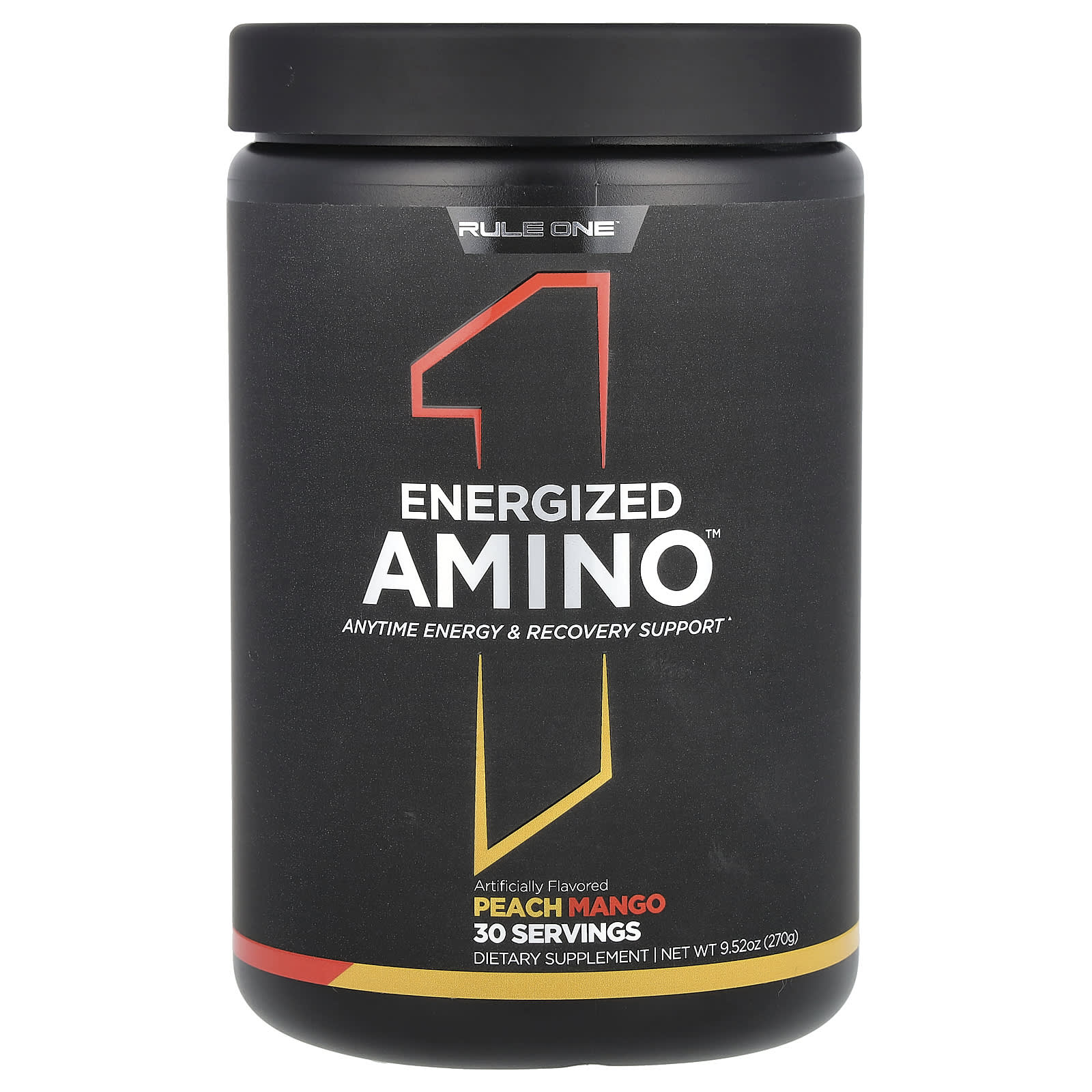 Rule One Proteins, Energized Amino, Peach Mango, 9.52 oz (270 g) - Image 1