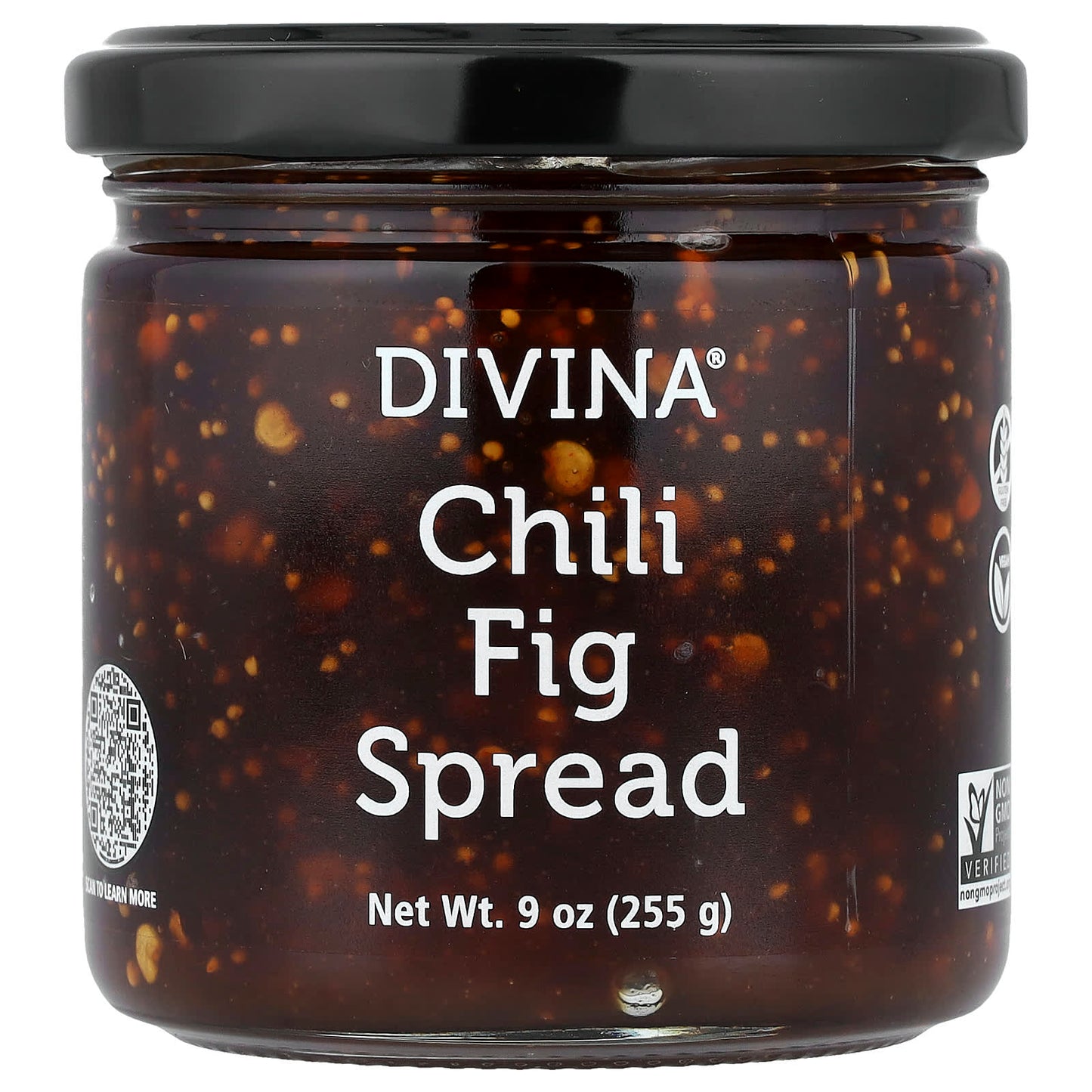Divina Chili Fig Spread, 9 oz | Vegan, Gluten-Free, Non-GMO - Image 1