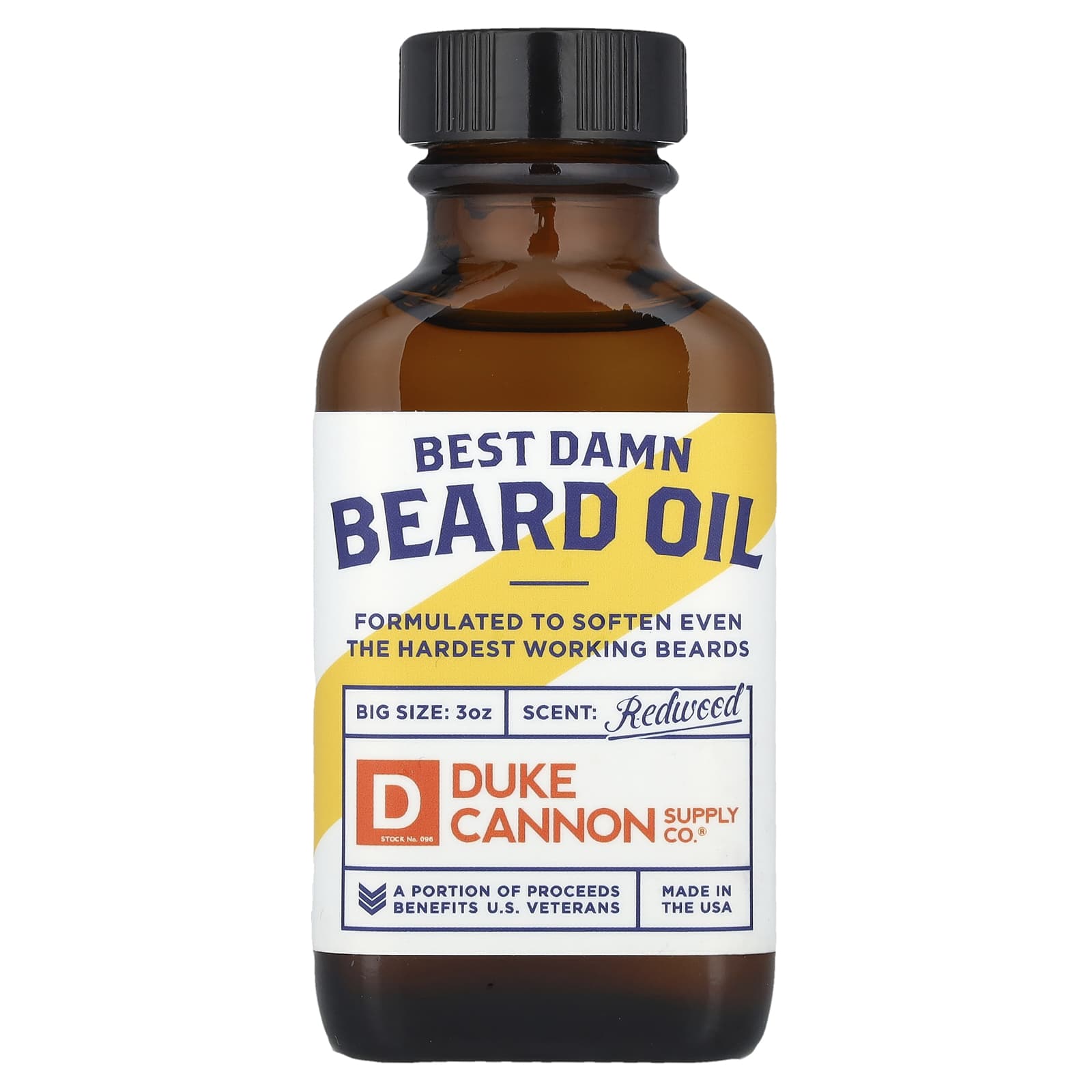 Soft, Healthy Beards with Duke Cannon's Redwood Beard Oil, 3 oz - Image 1