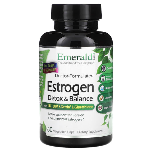 Estrogen Detox & Balance - 60 Capsules for Men & Women - Emerald Labs - Image 1