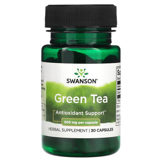 Swanson, Green Tea, 500 mg, 30 Capsules - Image 1