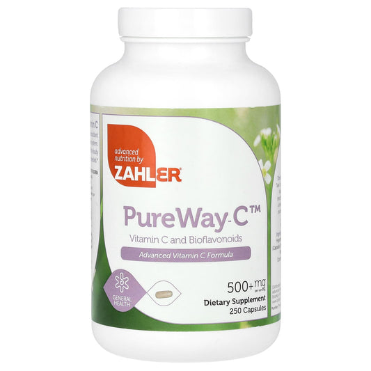 Zahler, PureWay-C, 500 mg, 250 Capsules - Image 1