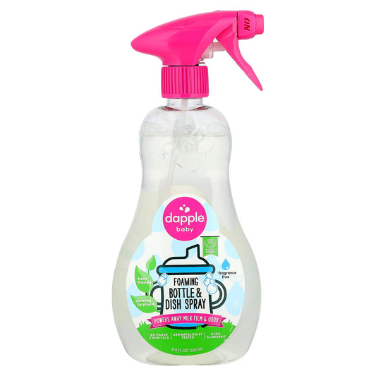 Dapple Baby Fragrance Free Foaming Bottle & Dish Spray 500ml - Image 1