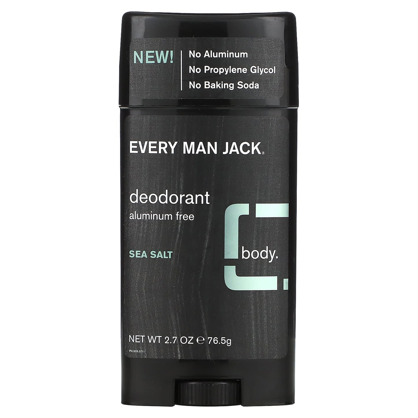 Every Man Jack Deodorant Aluminum Free with Sea Salt, 2.7 oz - Image 1