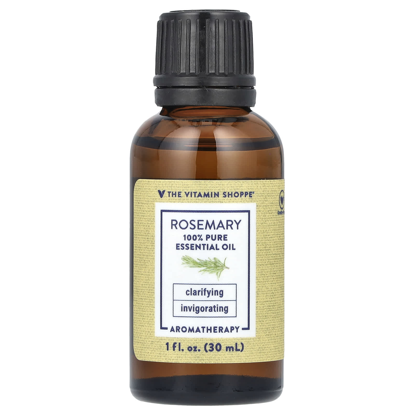 The Vitamin Shoppe, 100% Pure Essential Oil, Rosemary, 1 fl oz (30 ml) - Image 1