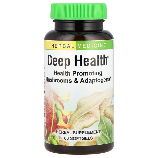 Herbs Etc. Deep Health Adaptogen Mushroom Softgels 60 Count - Image 1