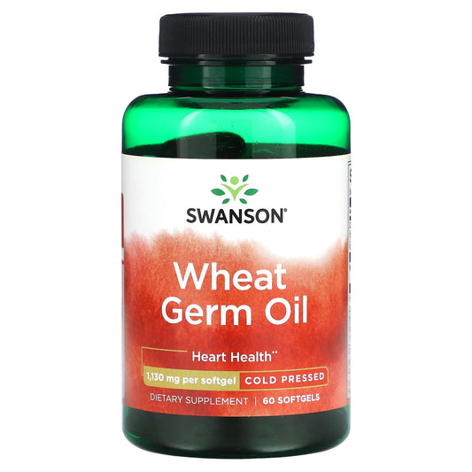 Swanson, Wheat Germ Oil, 1,130 mg, 60 Softgels - Image 1