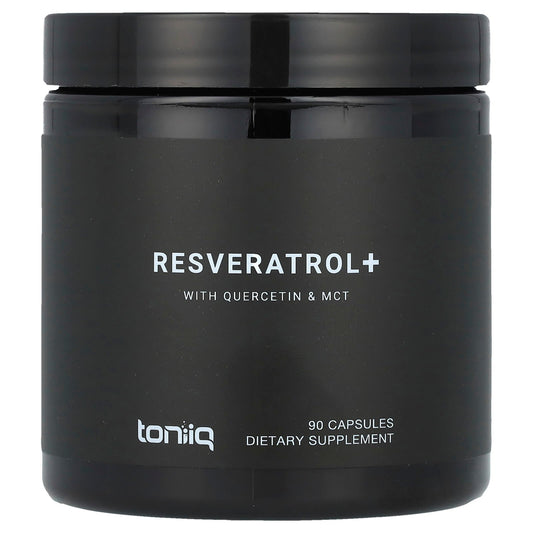 Toniiq, Resveratrol+, With Quercetin & MCT, 90 Capsules - Image 1
