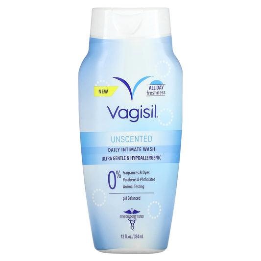 Vagisil, Daily Intimate Wash, Unscented, 12 fl oz (354 ml) - Image 1