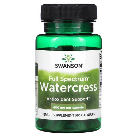 Swanson, Full Spectrum Watercress, 400 mg, 60 Capsules - Image 1