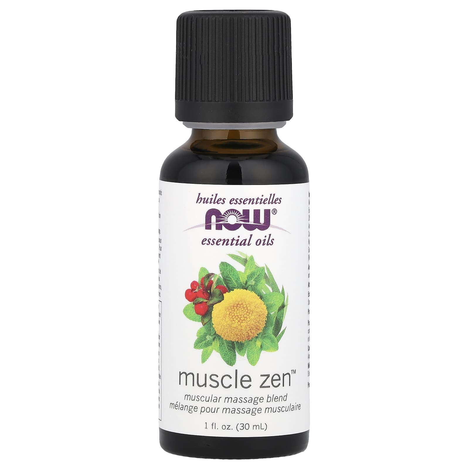 NOW Foods, Essential Oils, Muscle Zen™ , 1 fl oz (30 ml) - Image 1