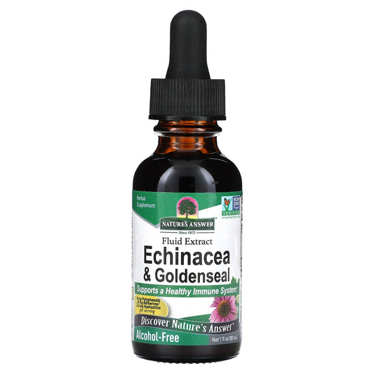 Nature's Answer, Echinacea & Goldenseal,  Alcohol-Free, 1 fl oz (30 ml) - Image 1