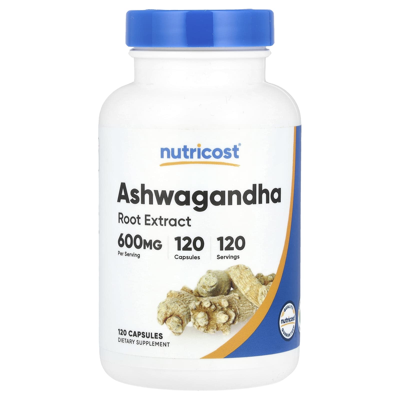 Nutricost, Ashwagandha Root Extract, 600 mg, 120 Capsules - Image 1