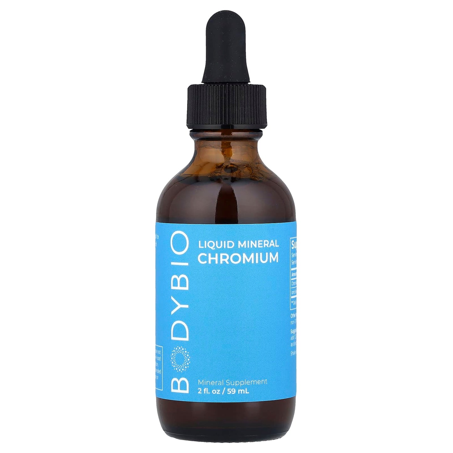 BodyBio Liquid Chromium Supplement - Essential for Blood Sugar & Metabolism - Image 1