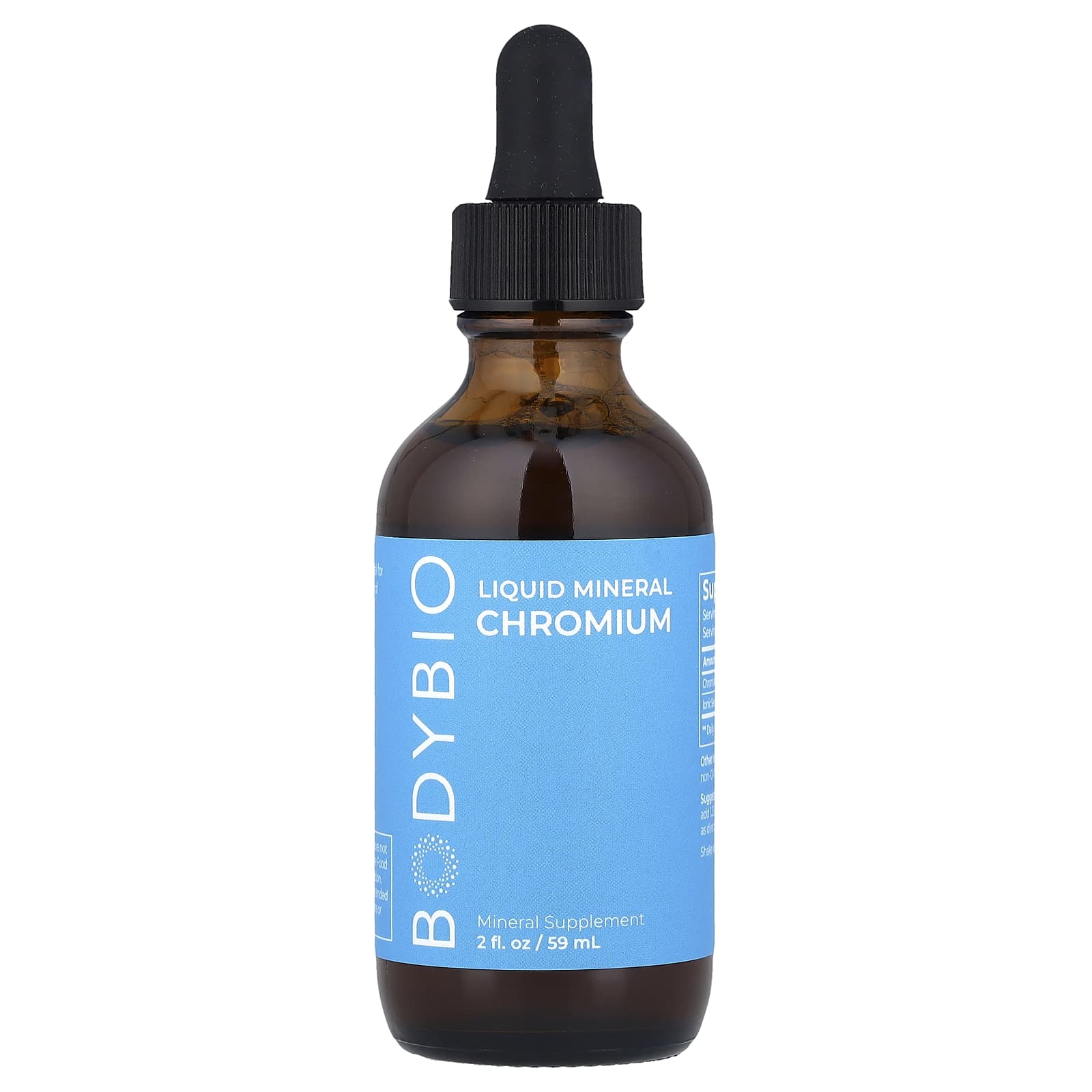 BodyBio Liquid Chromium Supplement - Essential for Blood Sugar & Metabolism - Image 1