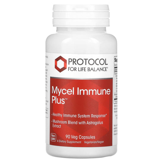 Protocol for Life Balance, Mycel Immune Plus, 90 Veg Capsules - Image 1