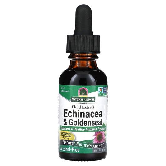 Nature's Answer, Echinacea & Goldenseal,  Alcohol-Free, 1 fl oz (30 ml) - Image 1
