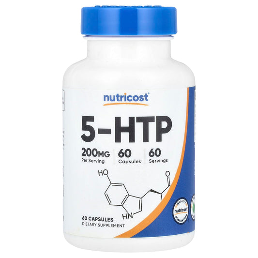 Nutricost, 5-HTP, 200 mg, 60 Capsules - Image 1