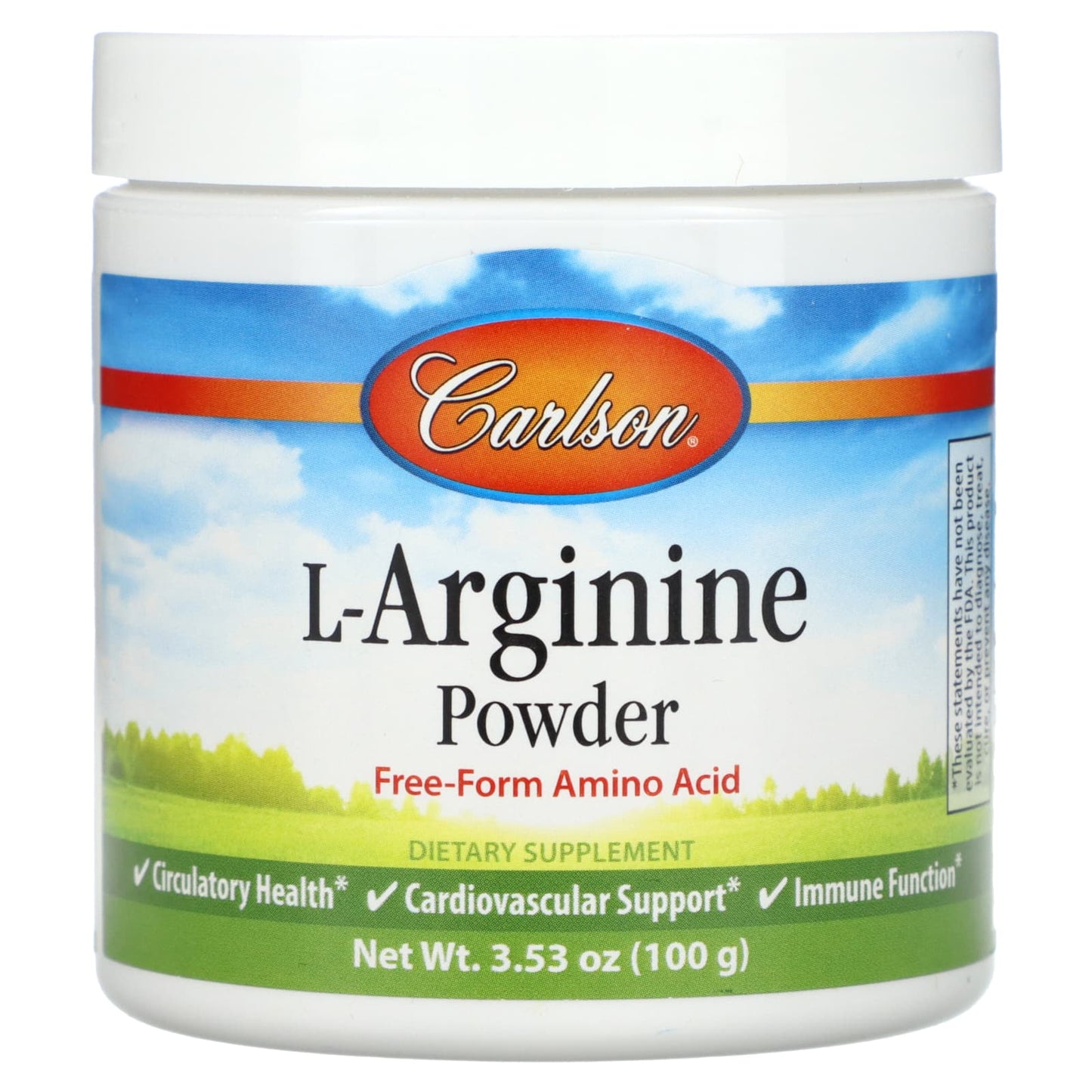 Boost Circulation & Immune Health with Carlson L-Arginine Powder - Image 1