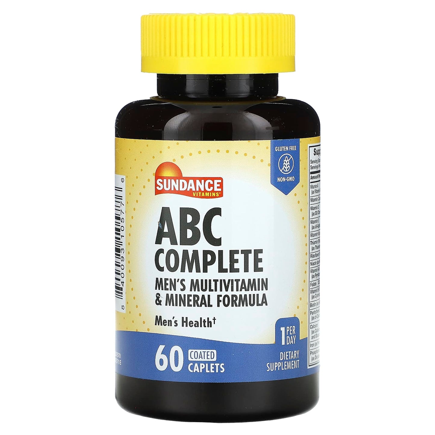 Sundance Vitamins, ABC Complete Men's Multivitamin & Mineral Formula, 60 Coated Caplets - Image 1