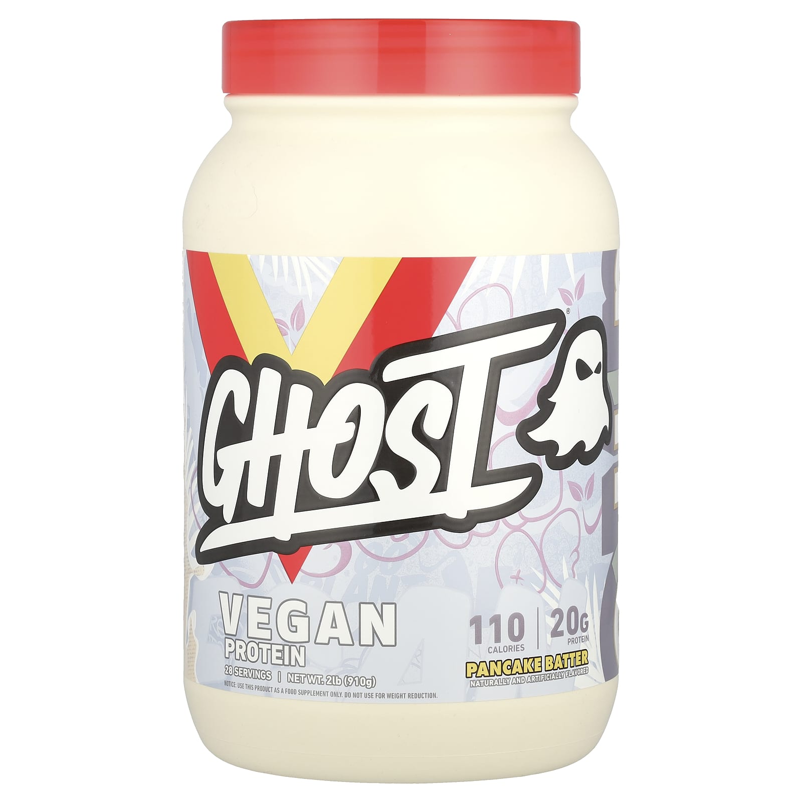 Ghost Vegan Protein Pancake Batter, 2 lbs (910g) - Soy & Gluten Free - Image 1