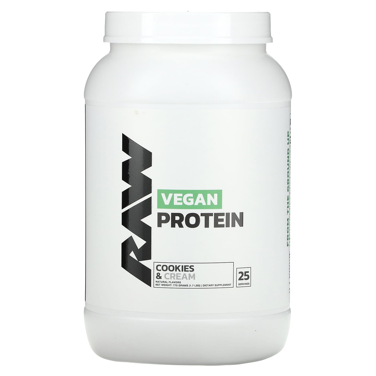Raw Nutrition, Vegan Protein, Cookies & Cream, 1.7 lbs (775 g) - Image 1