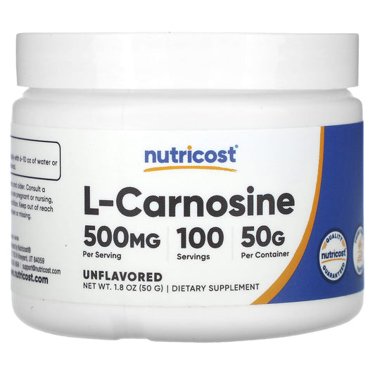 Nutricost, L-Carnosine, Unflavored, 1.8 oz (50 g) - Image 1
