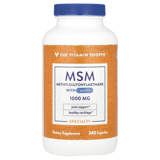 The Vitamin Shoppe, MSM With OptiMSM®, 1,000 mg, 240 Capsules