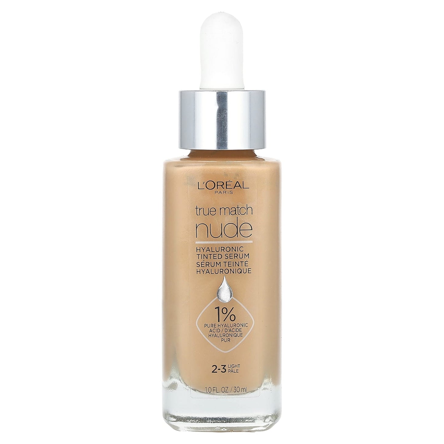 L'Oréal, True Match, Nude, Hyaluronic Tinted Serum, 2-3 Light, 1 fl oz (30 ml) - Image 1