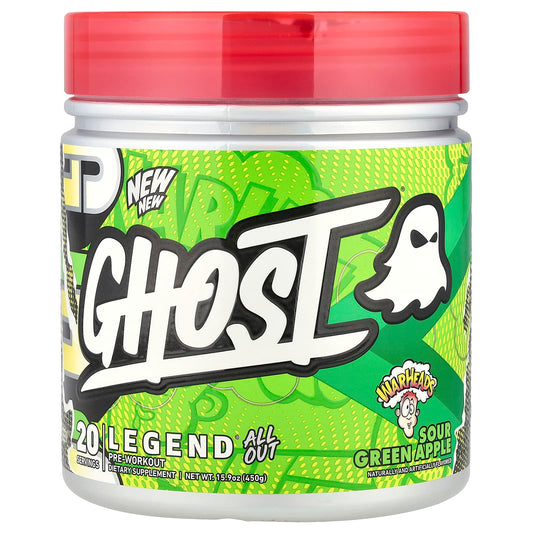 Ghost Legend Pre-Workout - Sour Green Apple, Energy & Endurance - Image 1