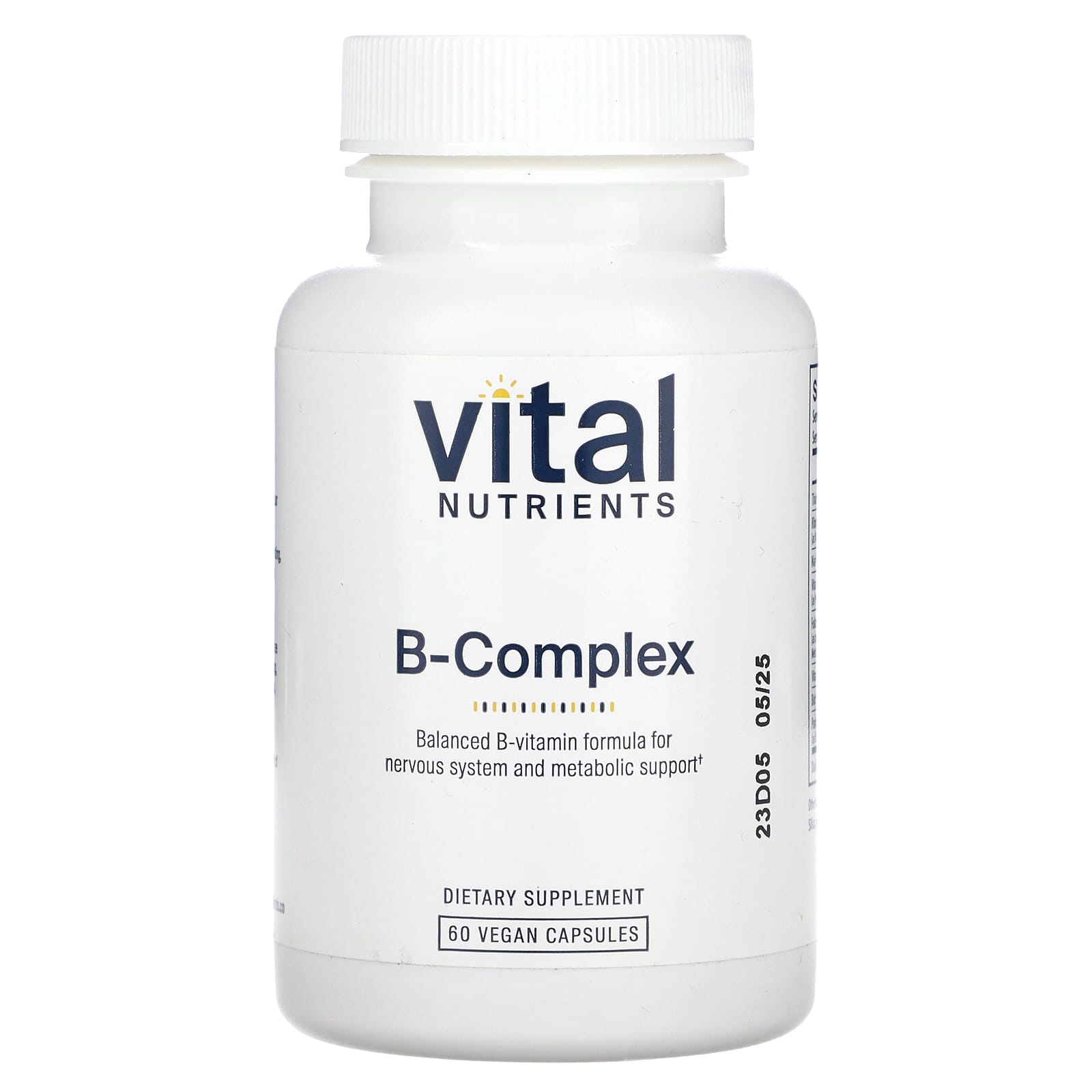 Vital Nutrients, B-Complex, 60 Vegan Capsules - Image 1