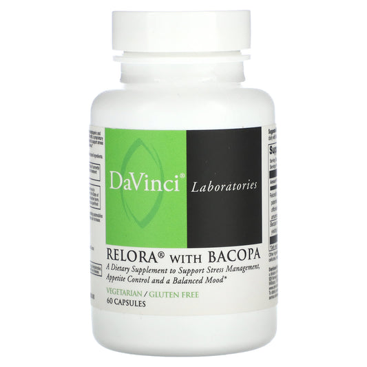 DaVinci Laboratories, Relora With Bacopa, 60 Capsules