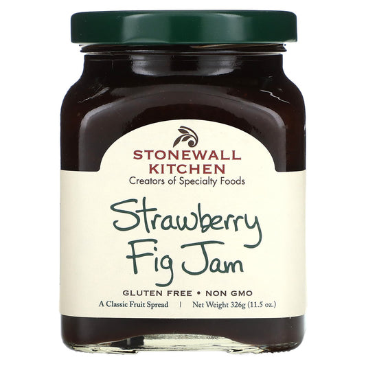 Stonewall Kitchen, Strawberry Fig Jam, 11.5 oz (326 g) - Image 1